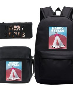 3 pcsset harry styles printed backpack 1061 - Harry Styles Store