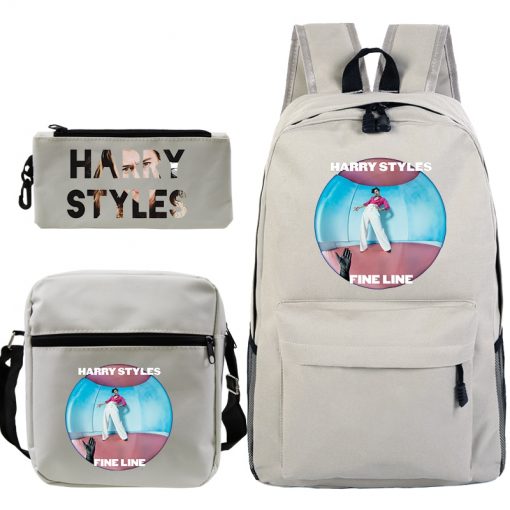 3 pcsset harry styles printed backpack 1876 - Harry Styles Store