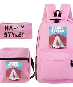 3 pcsset harry styles printed backpack 5848 - Harry Styles Store