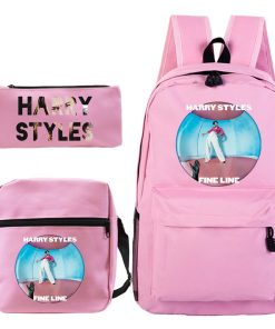 3 pcsset harry styles printed backpack 6497 - Harry Styles Store