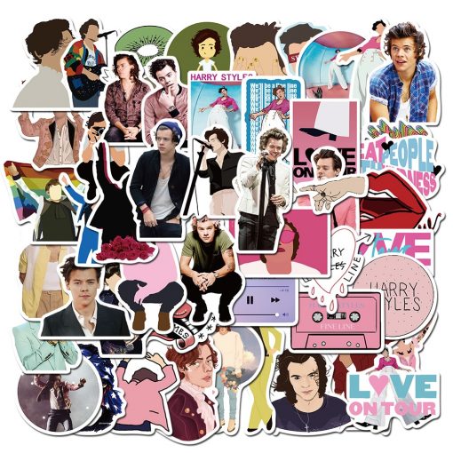 50pcs hot british singer harry edward styles stickers for car laptop 8775 - Harry Styles Store