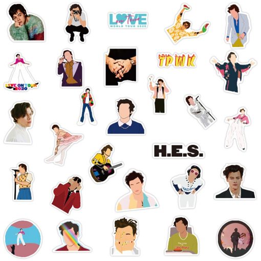 50pcs singer harry styles cool graffiti stickers 7351 - Harry Styles Store
