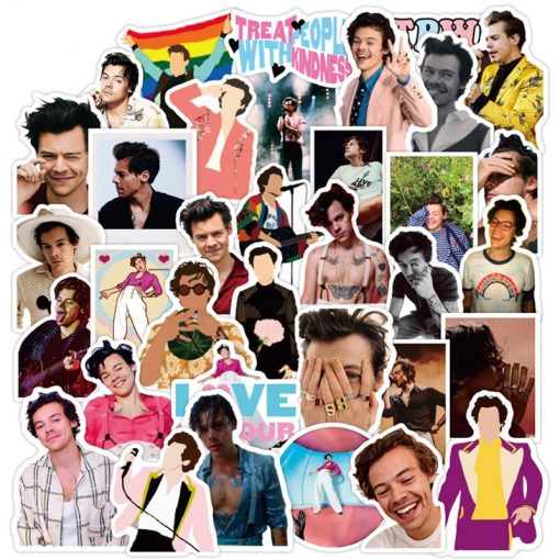 50pcs singer harry styles stationery stickers 1666 - Harry Styles Store