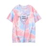 Harry Style Fine Line Love Heart Shaped Archery Drop Blood Tie Dye T Shirt Women Summer - Harry Styles Store
