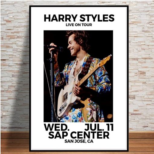 Prints Posters Rock Music Pop Star Home Decor Canvas Harry Styles Painting Singer Wall Artwork Bedroom 1 - Harry Styles Store