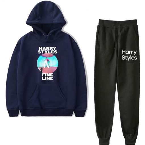 harry styles fine line fleece hoodie sweatshirt set 3211 - Harry Styles Store