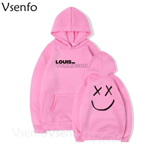 louis tomlinson smiley face hoodie 1232 - Harry Styles Store